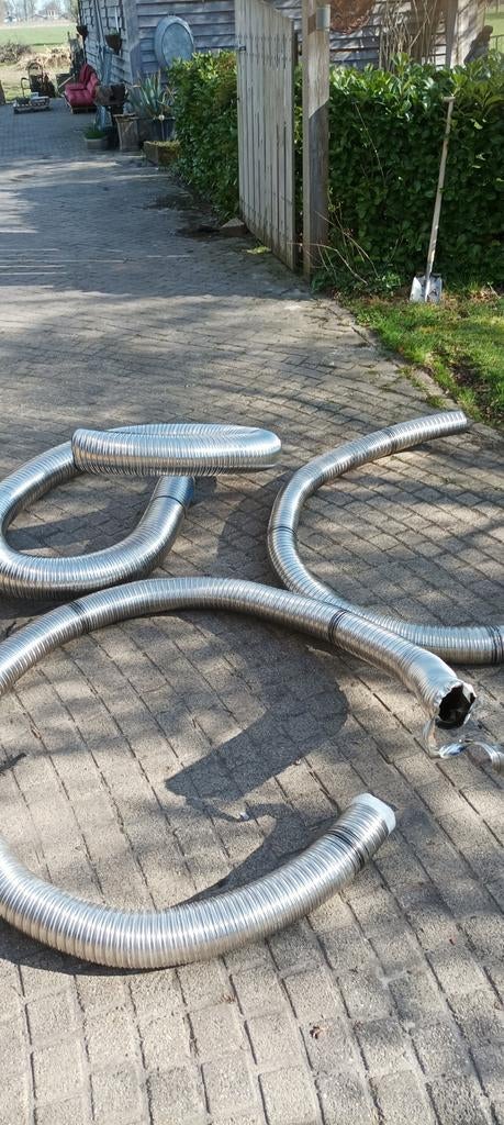 Flexibele buis dubbel laags, Ophalen, Zo goed als nieuw, Rvs, Minder dan 2 meter