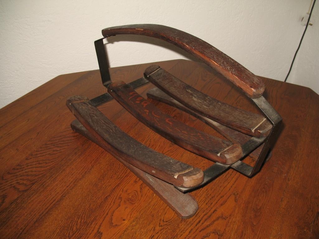 Lectuur/ Kranten Bak Houtmand Brutalisme Vintage, Ophalen, Gebruikt