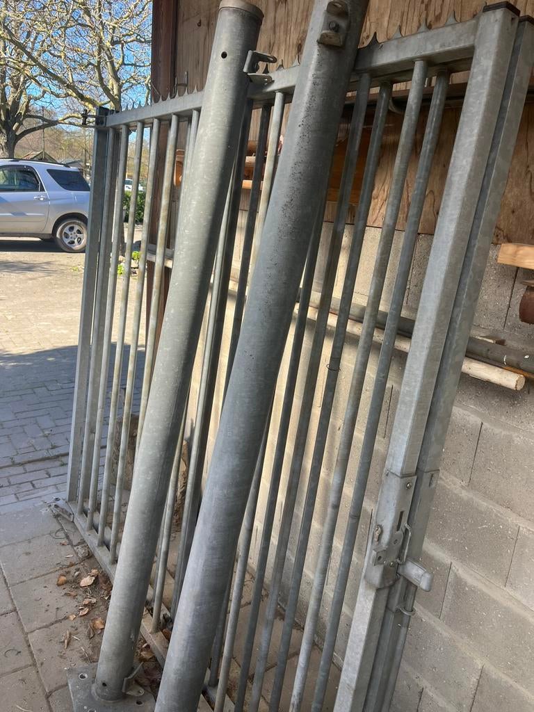 Heras hekwerk poort, Ophalen of Verzenden, Gebruikt, IJzer