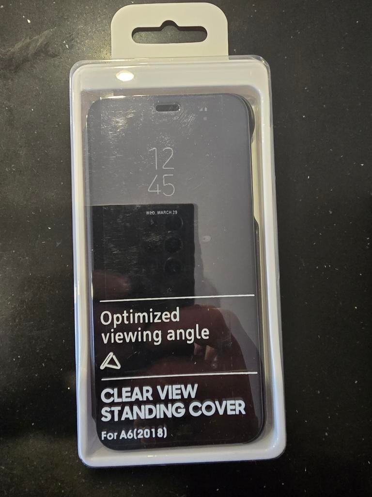 Clear View Standing Cover voor Samsung Galaxy A6 (2018), Ophalen of Verzenden, Nieuw, Overige modellen, Hoesje of Tasje