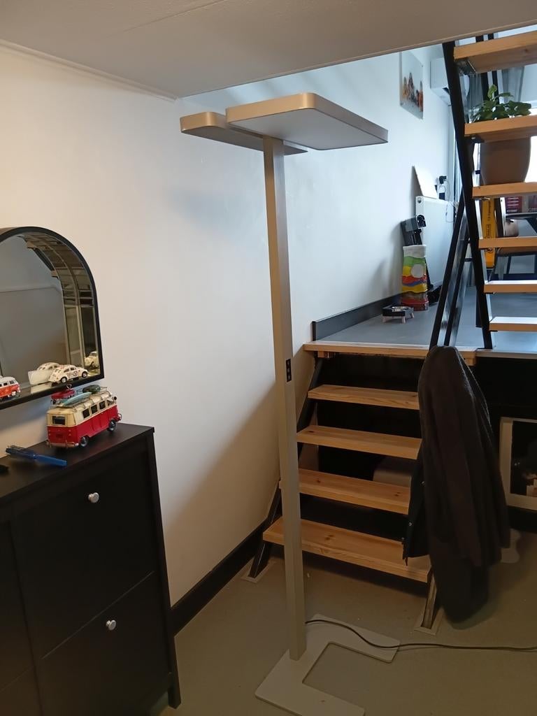 Moderne LED Vloerlamp - Up- en Downlight, Ophalen of Verzenden, Zo goed als nieuw, Metaal, 150 tot 200 cm