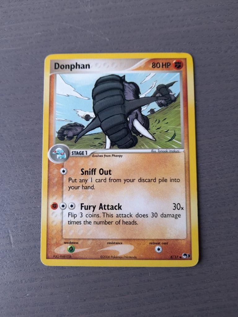 2006 pop series 3 8/17 donphan, Ophalen of Verzenden, Gebruikt, Losse kaart