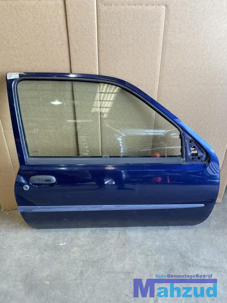 FORD FIESTA 4 Blauw rechts rechter deur portier 1998-2001, Auto-onderdelen, Gebruikt, Deur, Info@ford.com, Ophalen of Verzenden