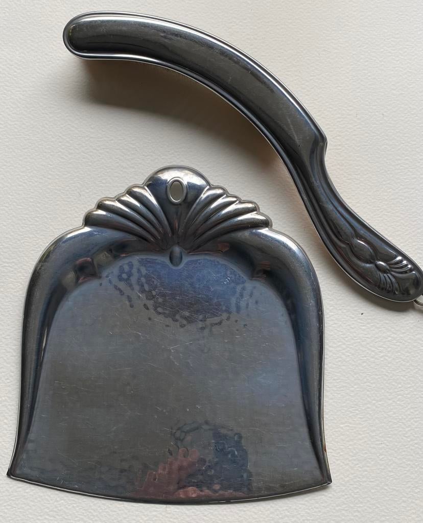 Vintage Veger en Blik Rvs, Ophalen of Verzenden