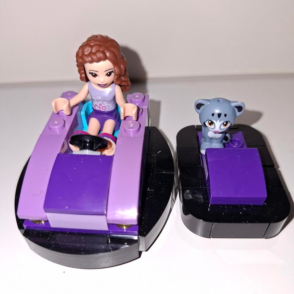 Lego Friends botsauto met figuur en kat, Ophalen of Verzenden