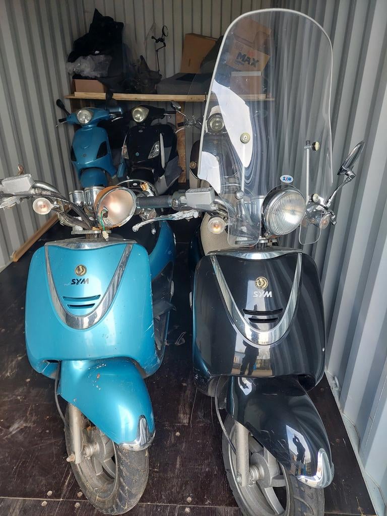 2 maal sym retro scooter, Ophalen of Verzenden, Gebruikt, Benzine, Overige modellen