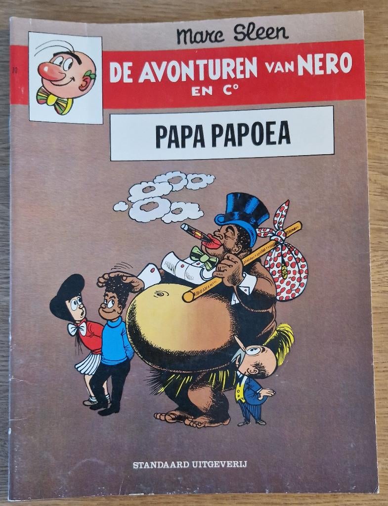 Nero - Papa Papoea -70-1e dr-1981 Strip, Boeken, Stripboeken, Zo goed als nieuw, Eén stripboek