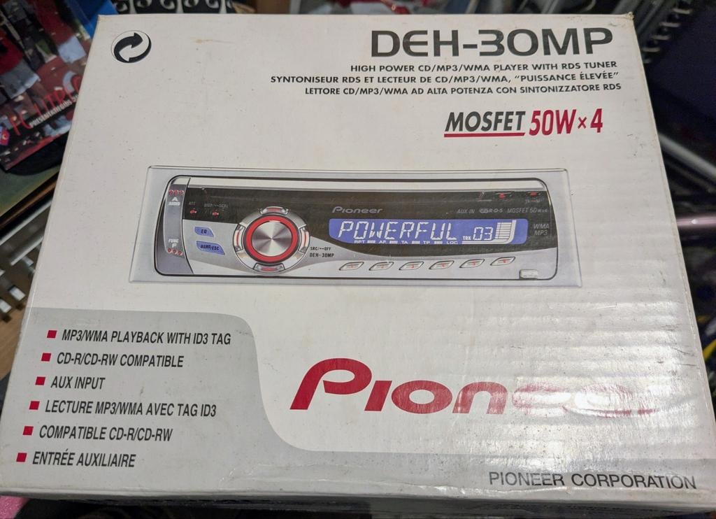 Pioneer DEH-30MP autoradio - Compleet in doos, Ophalen of Verzenden
