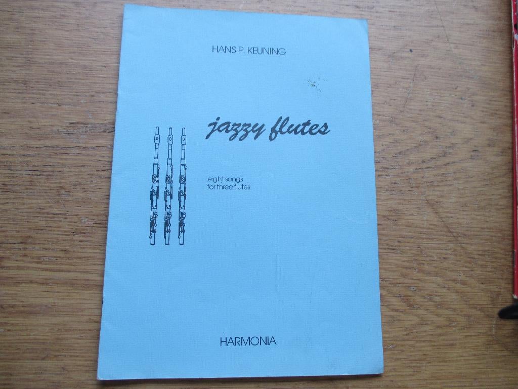 JAZZY FLUTES - HANS KEUNING - 8 SONGS VOOR 3 DWARSFLUITEN, Gebruikt, Dwarsfluit of Piccolo, Ophalen of Verzenden, Artiest of Componist