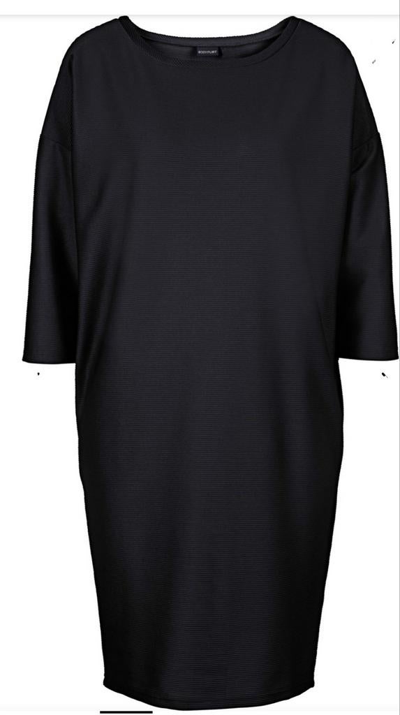 Jersey Jurk, Kleding | Dames, Jurken, Nieuw, Maat 42/44 (L), Zwart, Knielengte, Ophalen of Verzenden