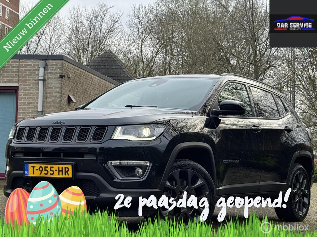 Jeep Compass 4xe 240 Plug-in Hybrid Electric S/VOLLE OPTIES, Auto's, Automaat, 4 cilinders, Zwart, Bedrijf