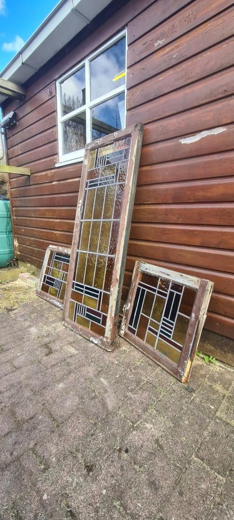 Glas in lood ramen, Ophalen of Verzenden