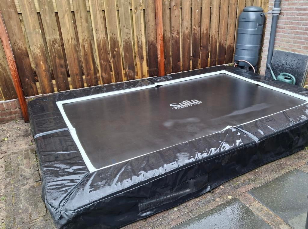 Salta trampoline rechthoek 305x220cm, Ophalen, Gebruikt