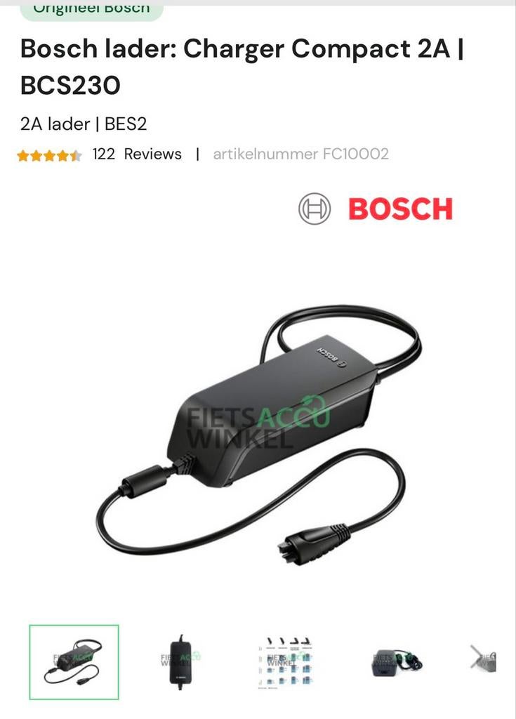 Bosch lader: Charger Compact 2A | BCS230, Ophalen, Zo goed als nieuw