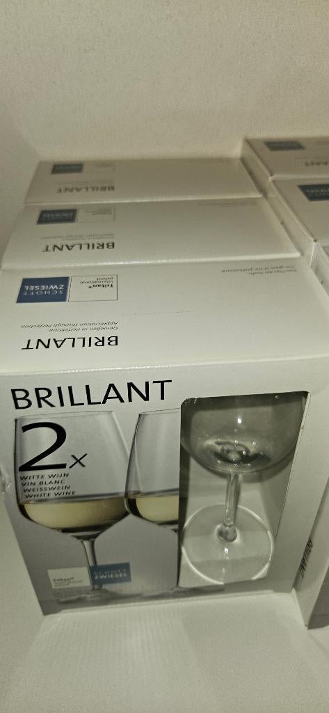 6 witte wijn glazen Schott Zwiesel voor maar € 20,00, Ophalen of Verzenden, Nieuw, Overige typen