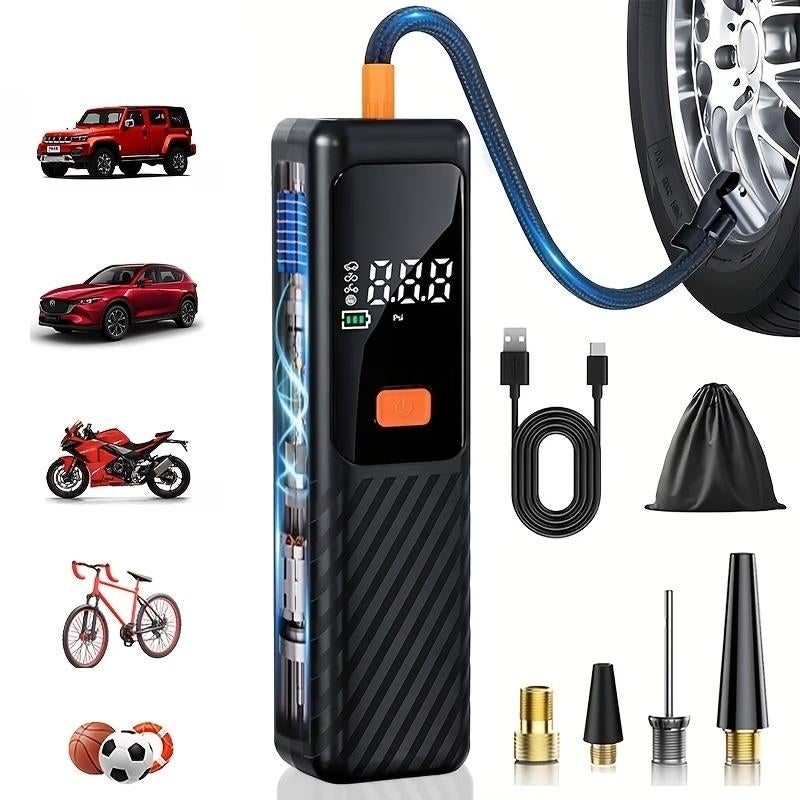 Draagbare luchtcompressor + extra's., Nieuw, Ophalen of Verzenden, Minder dan 200 liter/min, Minder dan 25 liter