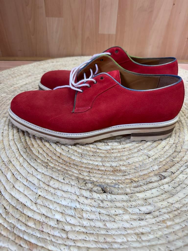 Enrico Piaceri Heren Schoenen - Prachtige Rode Kleur - Maat, Ophalen of Verzenden, Gedragen, Overige kleuren, Veterschoenen