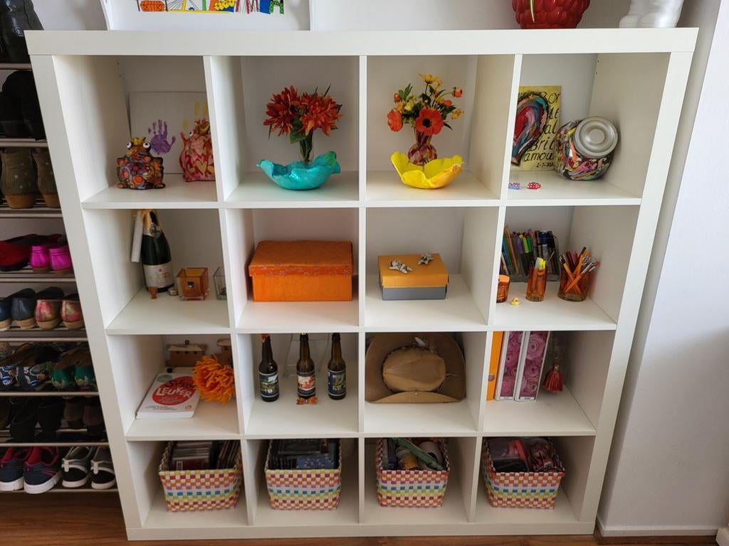 IKEA KALLAX vakkenkast (4x4 / 16 vakken), Ophalen, Zo goed als nieuw