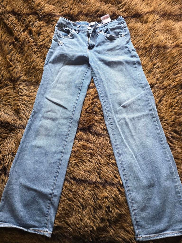 Levi's Wide Leg Jeans - Maat 12A, Kinderen en Baby's, Kinderkleding | Maat 164, Broek, Gebruikt, Meisje, Ophalen of Verzenden