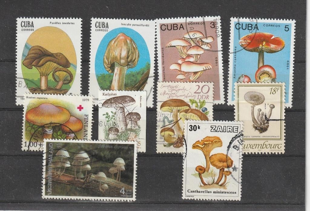Paddestoelen (MP68), Verzenden, Gestempeld, Dier of Natuur