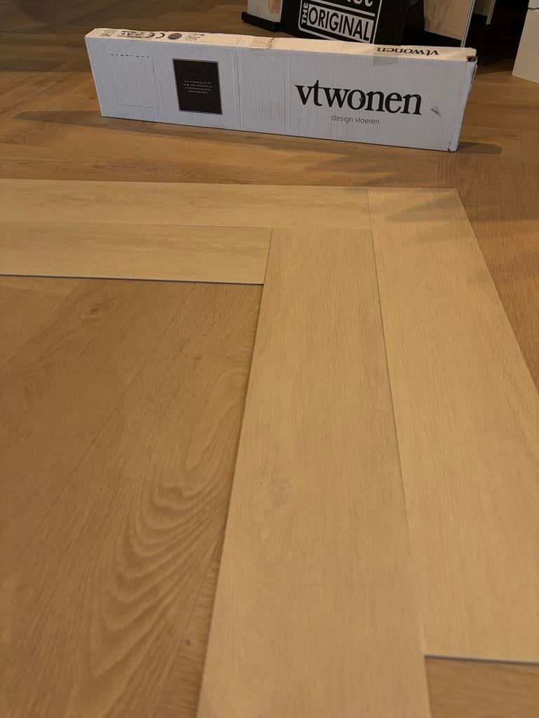 Vtwonen visgraat PVC vloer, Ophalen, Beige, Nieuw, Minder dan 10 m²