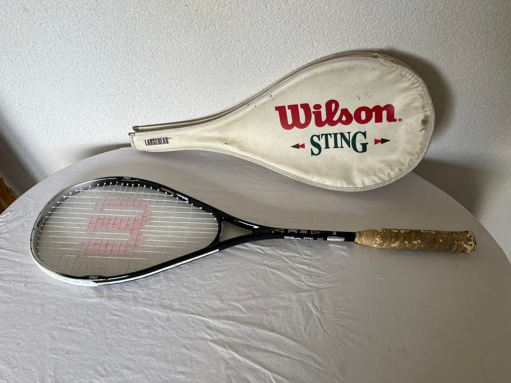 Wilson Sting 150 Largehead PWS Graphite Composite Racket, Ophalen of Verzenden, Gebruikt, Racket, Met hoes