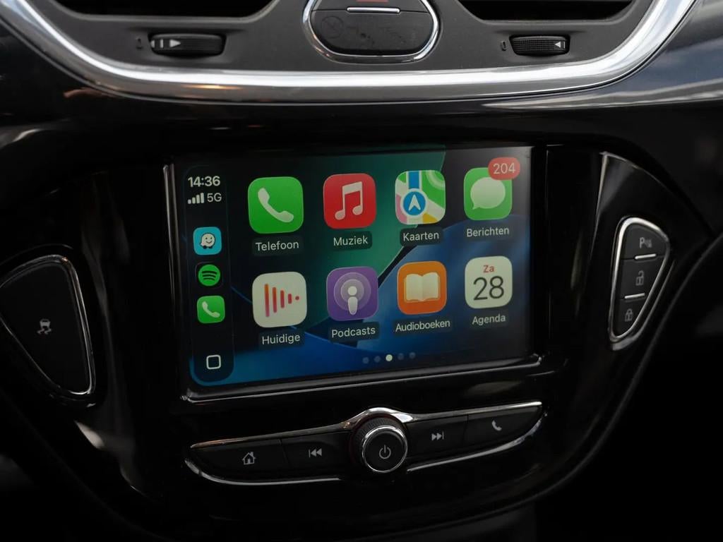 Opel Corsa 1.6 Turbo OPC - APPLE CARPLAY - KUIP € 12.950,0, Auto's, Gebruikt, Leder en Stof, Zwart, Bedrijf