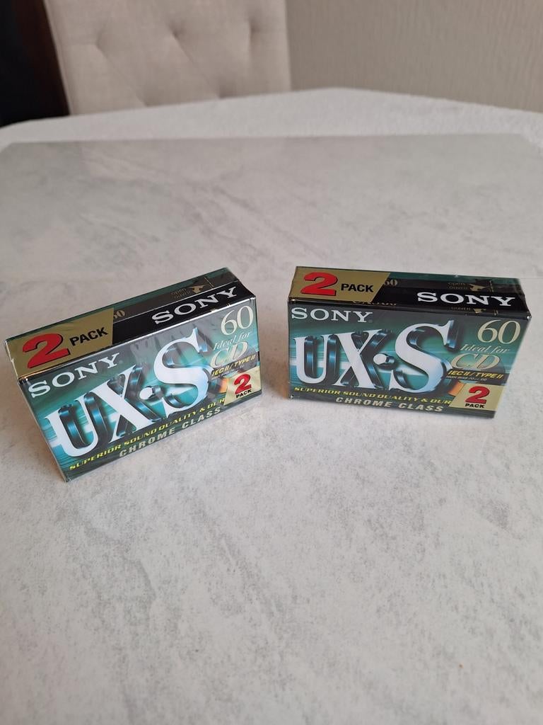 4 SONY  UXS  CASSETTES  // NIEUW  IN  DE VERPAKKING, Ophalen of Verzenden, Nieuw in verpakking, Overige genres, 2 t/m 25 bandjes