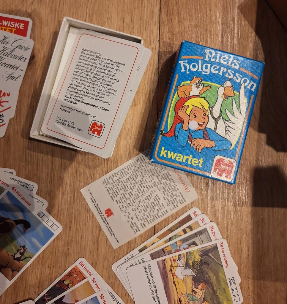 Niels Holgersson Kwartetspel - Jumbo, Ophalen of Verzenden, Zo goed als nieuw