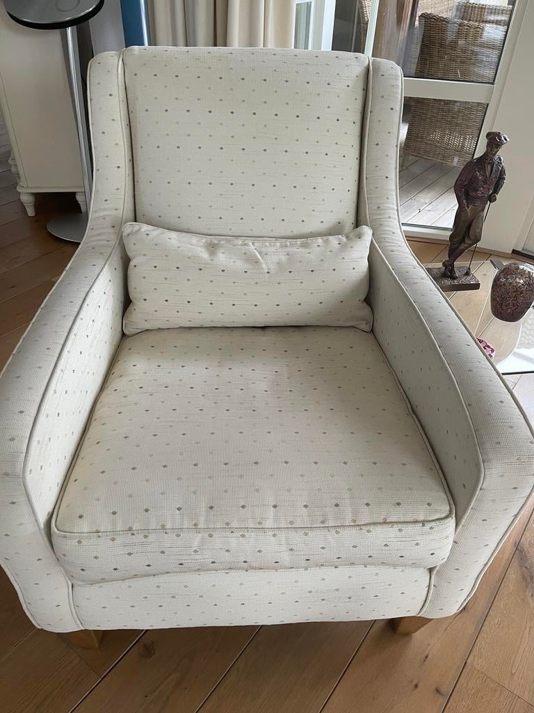 Laura Ashley fauteuil beige, Huis en Inrichting, Ophalen, Zo goed als nieuw, Minder dan 75 cm, 50 tot 75 cm
