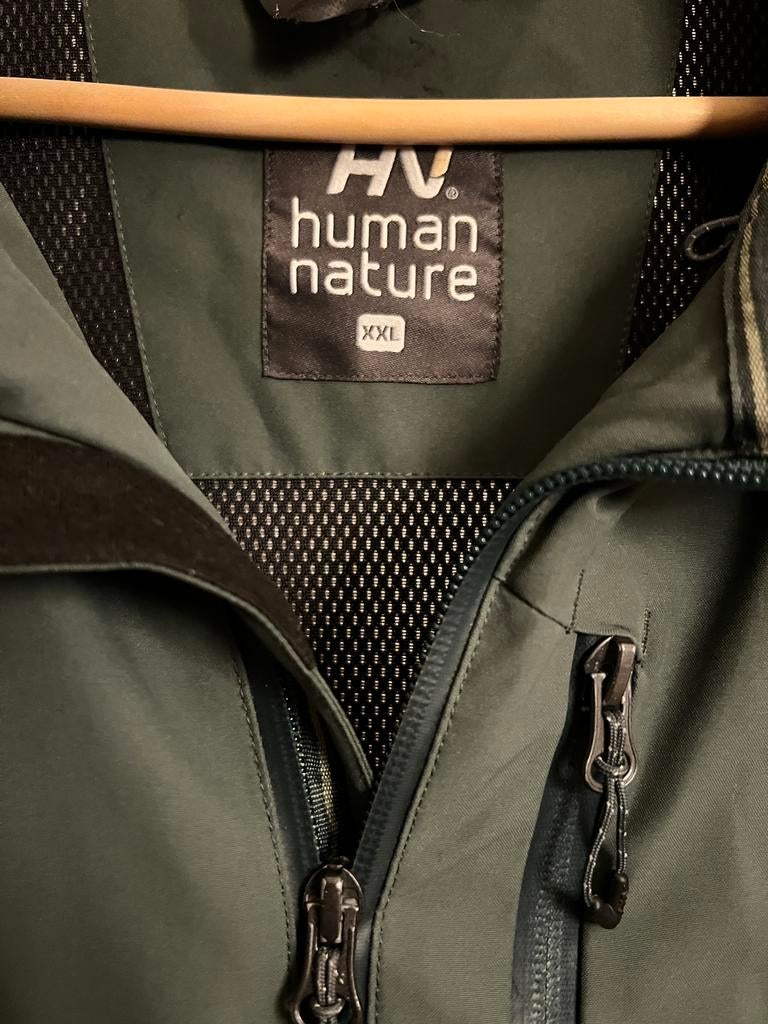 Groene Human Nature Parka Mt XXL Jas Outdoorjas Jack, Maat 46/48 (XL) of groter, Ophalen of Verzenden, Zo goed als nieuw, Human Nature