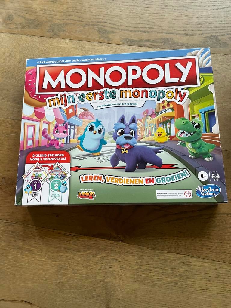 Mijn Eerste Monopoly - Zo goed als nieuw, Een of twee spelers, Ophalen of Verzenden, Zo goed als nieuw