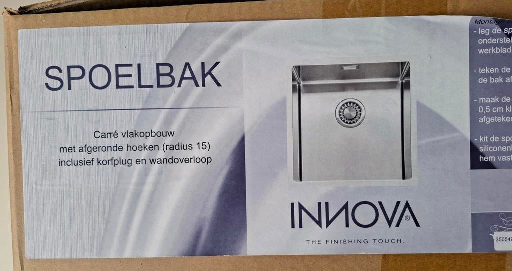 Innova Spoelbak RVS - Nieuw in doos, Huis en Inrichting, Keuken | Complete keukens, Ophalen of Verzenden