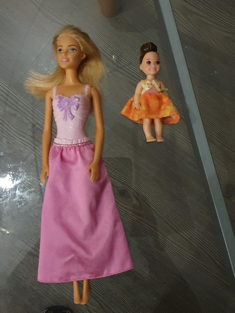 Mattel barbie en kind samen 5euro, Ophalen of Verzenden, Pop