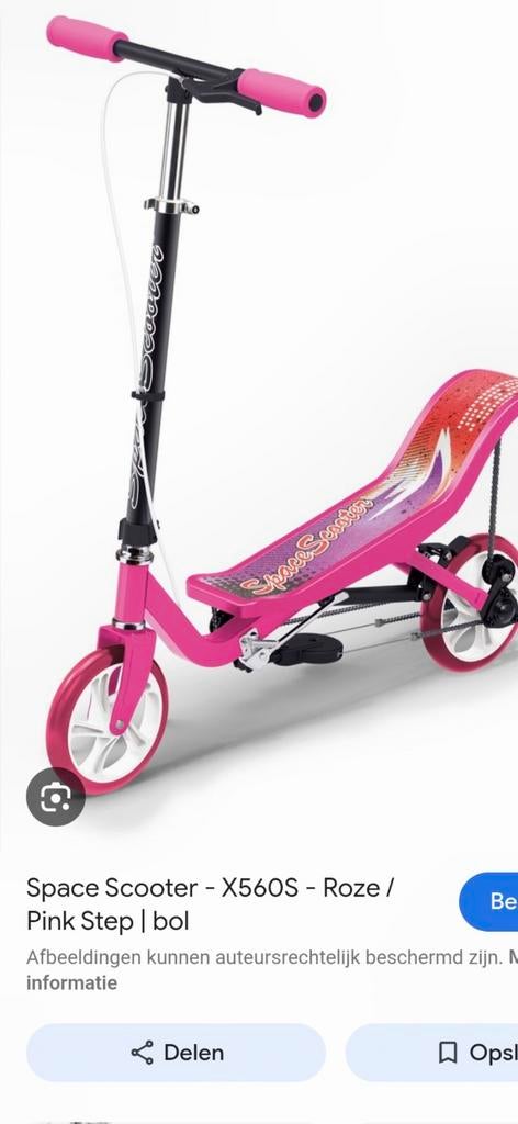 Space scooter zsan roze, Ophalen of Verzenden, Zo goed als nieuw