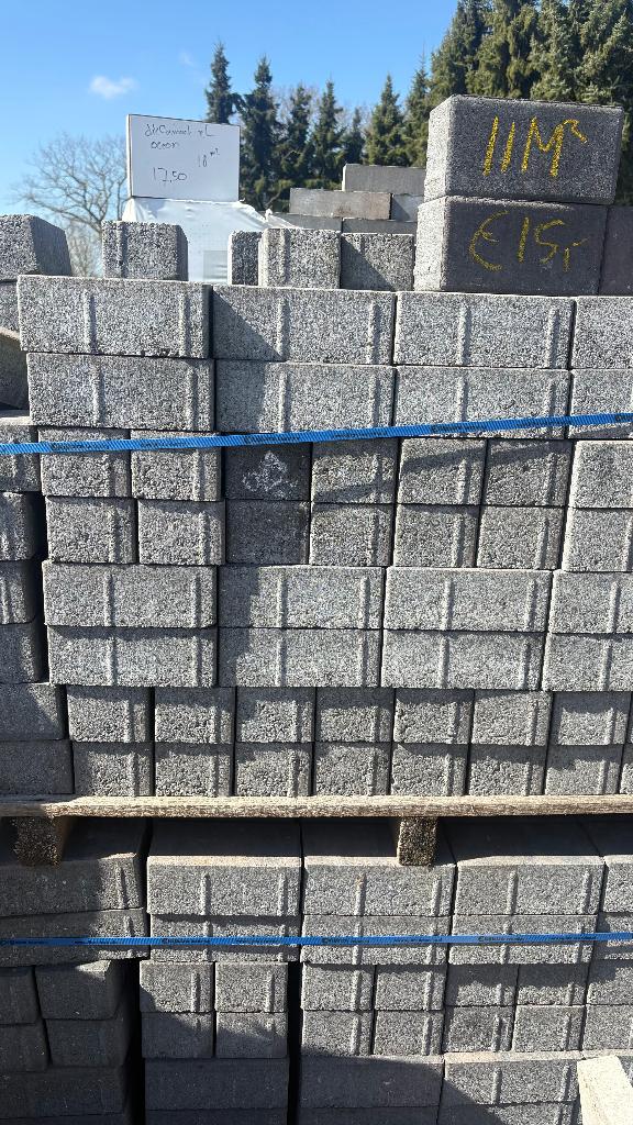 Dark sepia beton klinker 8 cm 11,5 m2, Klinkers, Nieuw, Ophalen of Verzenden, 10 m² of meer