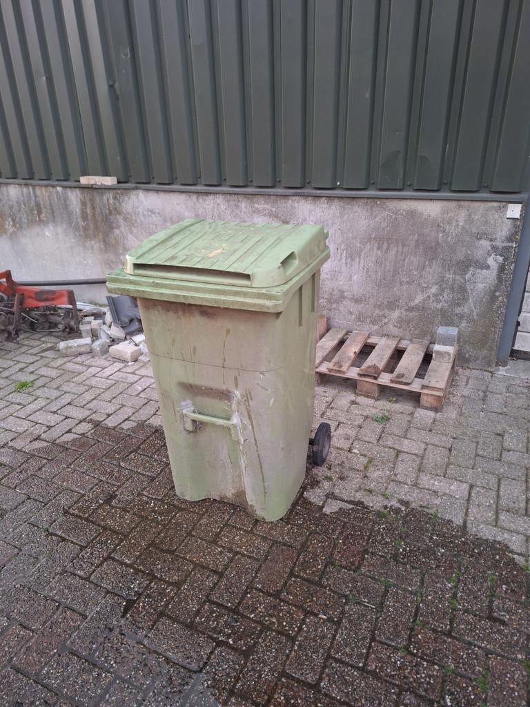 Groene kliko met wielen, Ophalen, Kunststof, Minder dan 50 cm