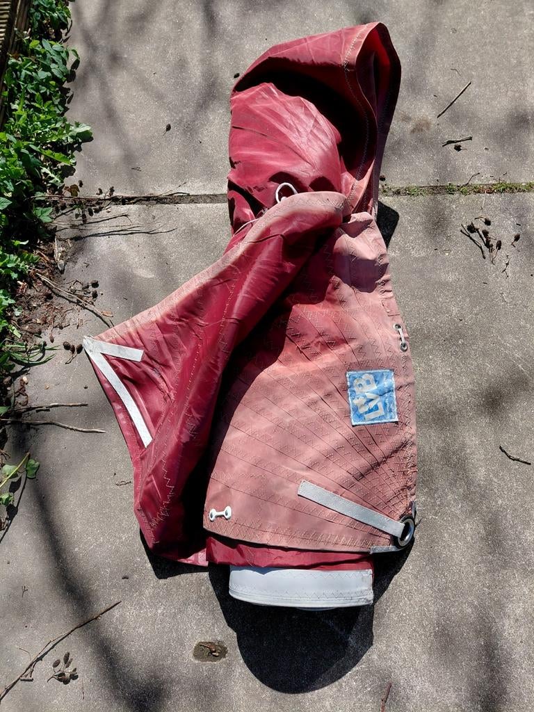 Zeil/fok van platbodem, Ophalen of Verzenden, Minder dan 15 m²