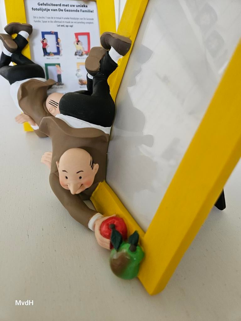 3 fotolijstjes + gratis Lambik spaarpot - De Gezonde Familie, Ophalen of Verzenden, Suske en Wiske, Zo goed als nieuw, Beeldje of Figuurtje