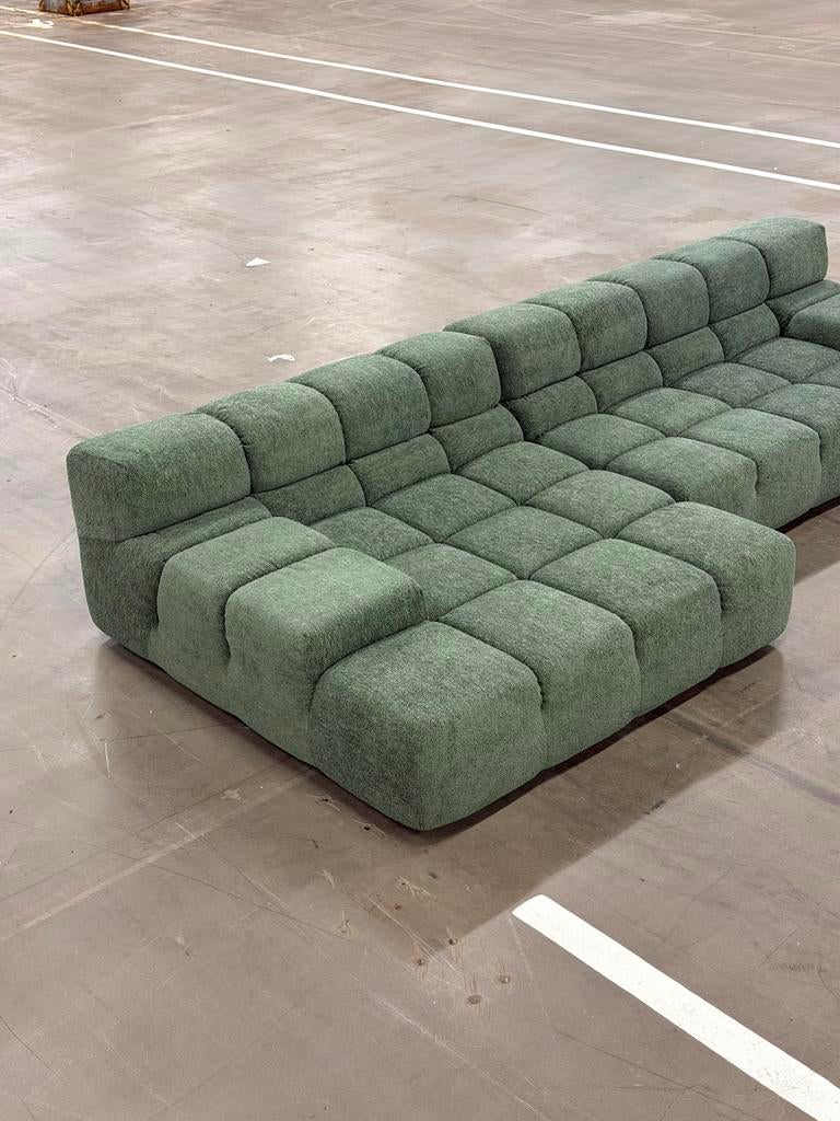 B&B Italia Tufty Time | Groen | NIEUWSTAAT + Garantie, Hoekbank, 300 cm of meer, Ophalen of Verzenden, Zo goed als nieuw