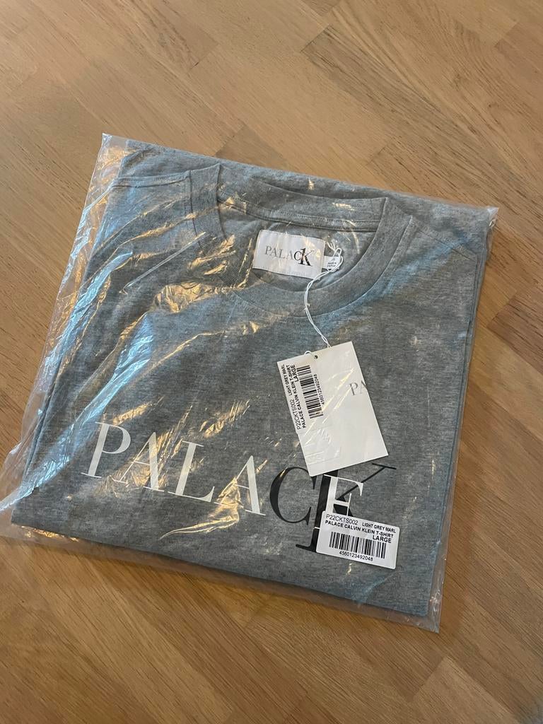 Palace x Calvin Klein grijs t-shirt | L, Ophalen of Verzenden