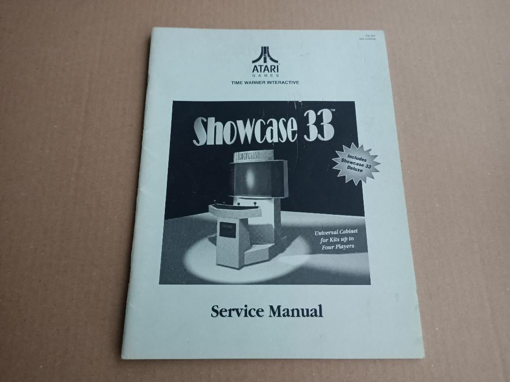 Service Manual: Showcase 33 (Atari), Verzenden, Gebruikt