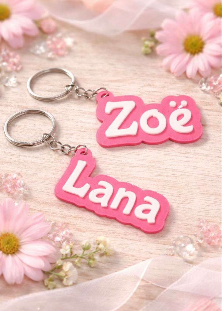 Gepersonaliseerde 3D geprinte naam sleutelhangers, Ophalen of Verzenden, Nieuw, Overige typen