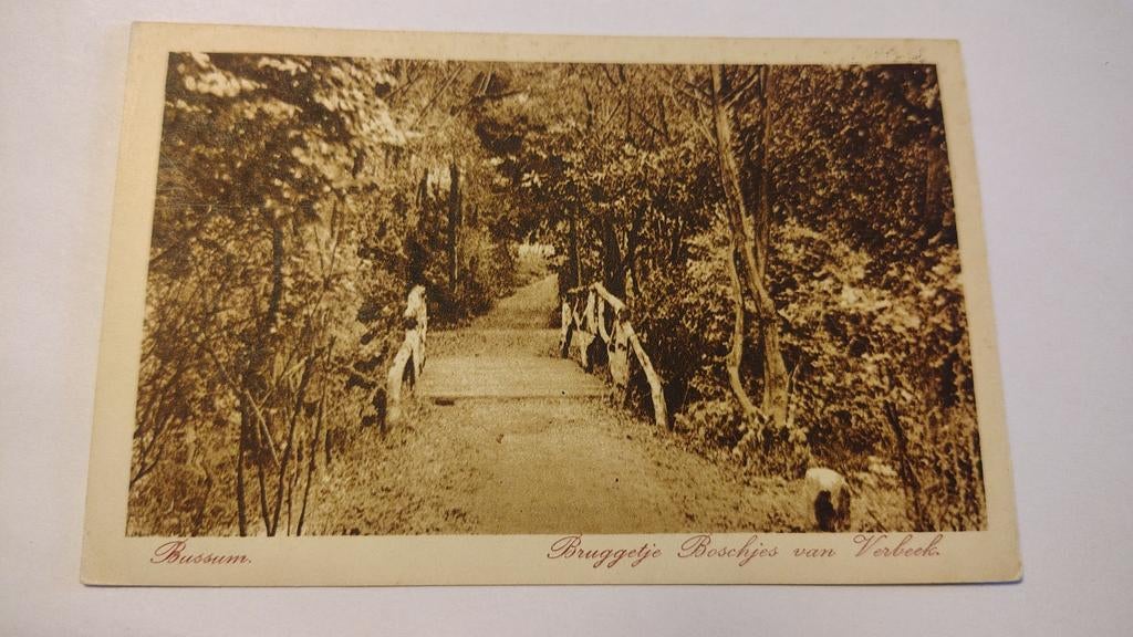 Bussum Bruggetje Boschjes van Verbeek., Verzamelen, Ophalen of Verzenden, Voor 1920, Noord-Holland