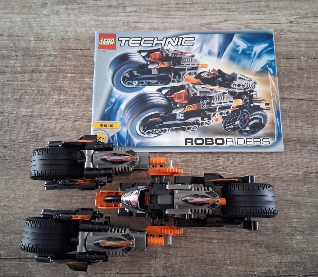 Lego Technic Roboriders 8516 en Slammer Stunt Bike 8240, Lego, Ophalen of Verzenden, Zo goed als nieuw, Technic