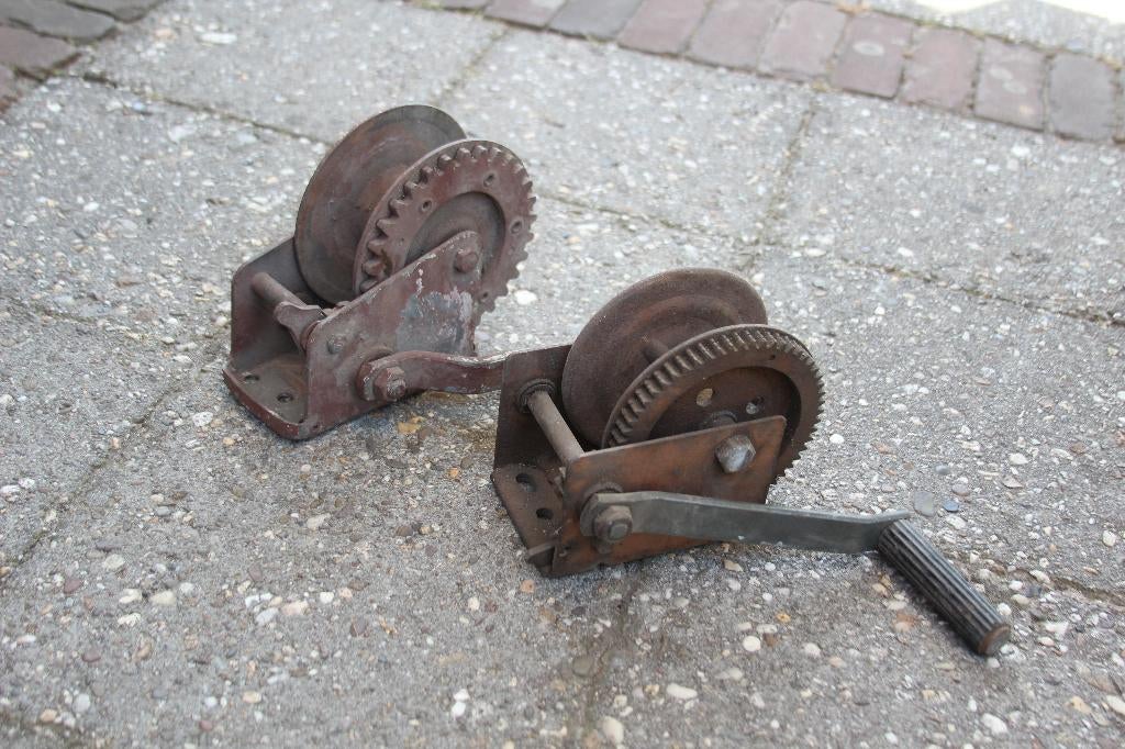 kabel-lier, Ophalen, Gebruikt, Handmatig