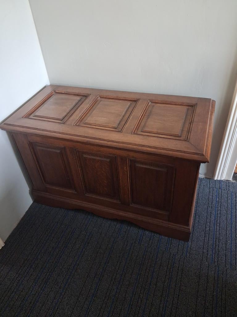 Eiken dekenkist, Ophalen of Verzenden, 100 tot 150 cm, Minder dan 50 cm