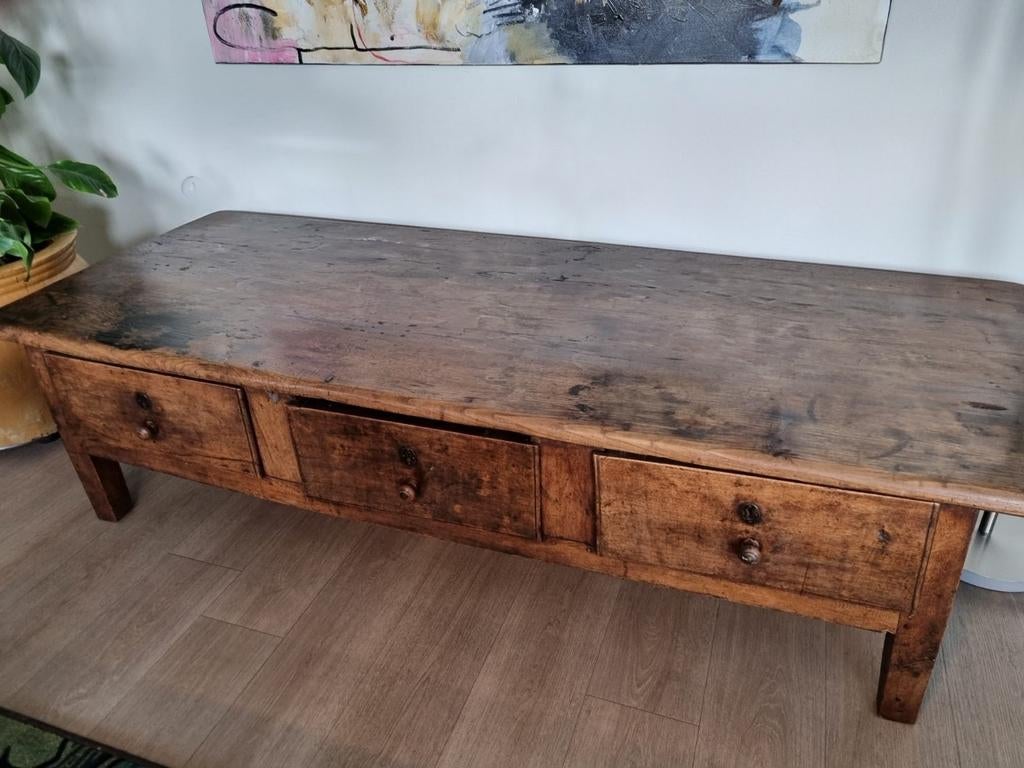 Antieke Spaanse bakkerstafel/salontafel, Antiek en Kunst, Ophalen