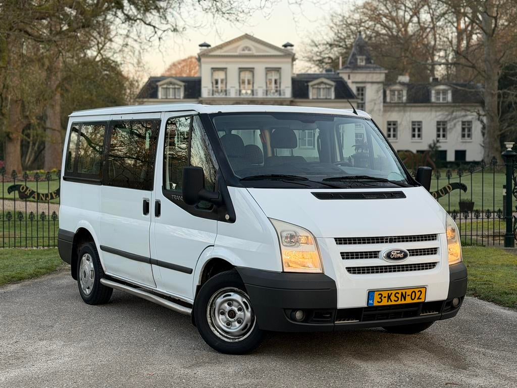 Ford Transit Tourneo 2.2D 2013 Wit 9-persoons Airco / Cruise, Auto's, Ford, Voorwielaandrijving, Stof, 100 pk, Wit