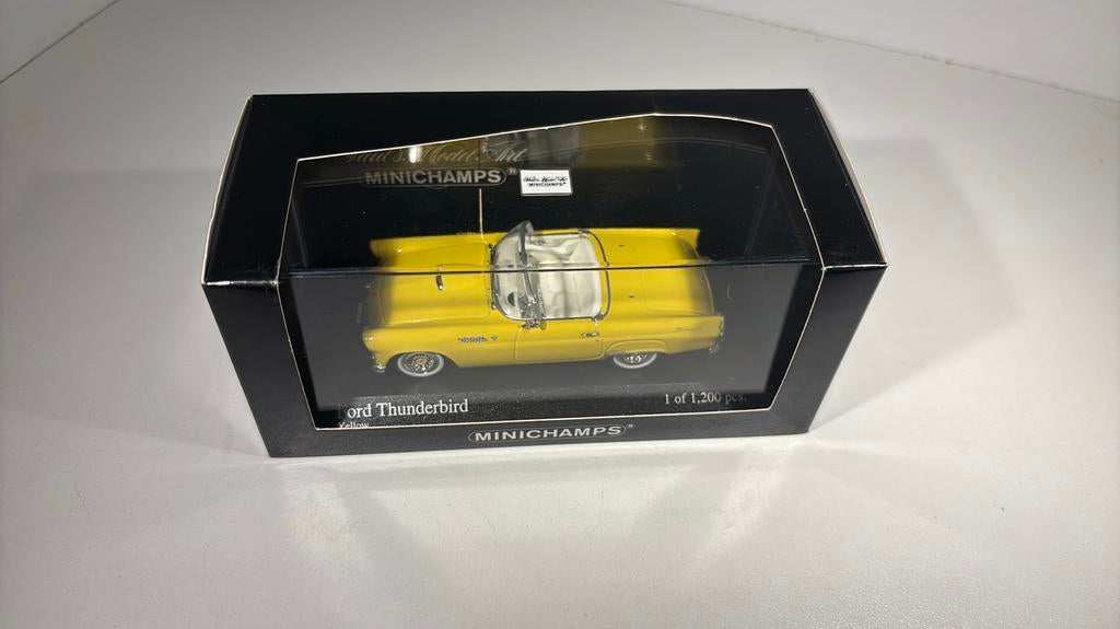 Ford thunderbird yellow minichamps 1.43, Auto, Ophalen of Verzenden, MiniChamps, A